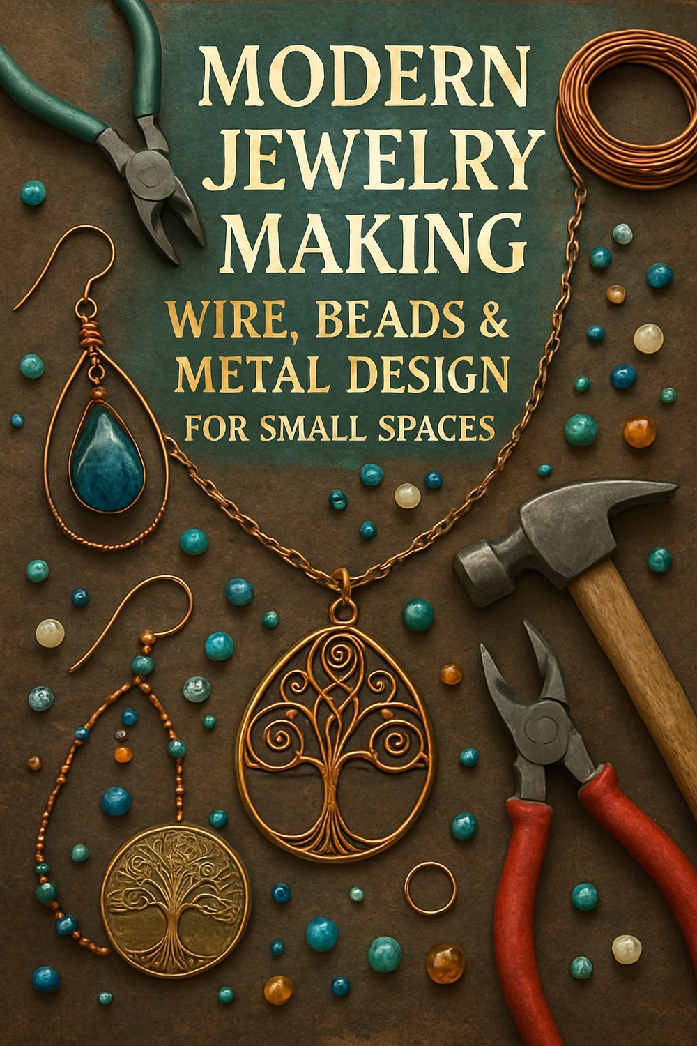 Cover of Modern Jewelry Making: Wire, Beads and Metal Design for Small Spaces by Elara Ashborne